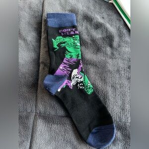 Marvel Hulk Black and‎ Green Men's Socks. New